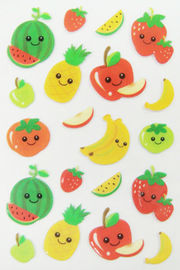 De mooie Gezwollen Stickers van de Ontwerpdouane/Gemakkelijke Verwijderbaar van Gezwollen Fruitstickers